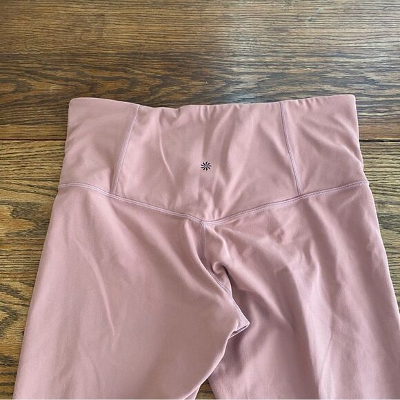 Athleta Elation Rib Trim 7/8 Tight‎ Legging Pink Women's 1X - Picture 9 of 10